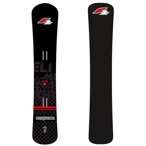 F2 Snowboard Eliminator Race 153 cm Schwarz 2023/24 - All-Mountain-Snowboard mit G40 Lightcore und Triax Carbon für kraftvolle Performance. Perfekte Balance aus Flexibilität und Stabilität, ideal für alle Bedingungen.