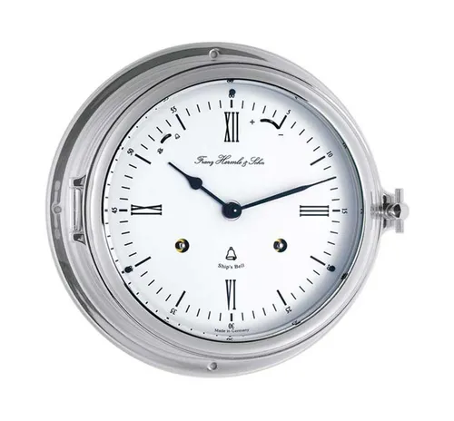 Hermle Wanduhr Schiffsuhr Glasenuhr silberfarben von Hermle