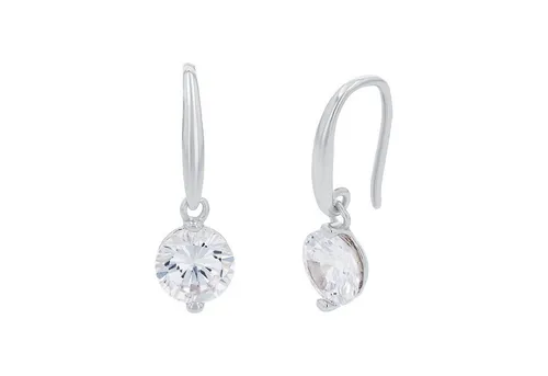 Amor Ohrhänger 925 Sterling Silber mit Zirkonia - Elegante Ohrringe für Damen aus 925 Sterling Silber, verziert mit funkelnden Zirkonia. Ideal als Geschenk für besondere Anlässe, geliefert in einer ansprechenden Schmuck Geschenk Box.