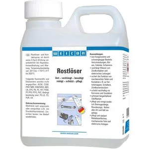WEICON Rostentferner 10007609, Rostlöser, Kriech- und Pflegeöl, Kanister 1 Liter