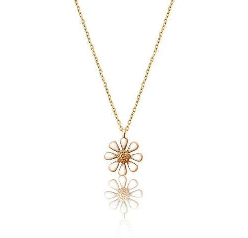 Einzelstück Schmuckset Gänseblümchen: Halskette, Ohrstecker & Armband - Schmuck-Sets mit einzigartigem Gänseblümchen-Design, perfekt als Geschenk für besondere Anlässe und um Freude zu schenken.