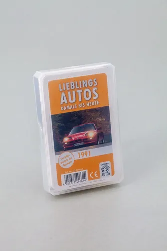 Auto Quartett 1991 Baujahr Geburtsjahr 34. Geburtstag Geschenk Spielkarten Neu
