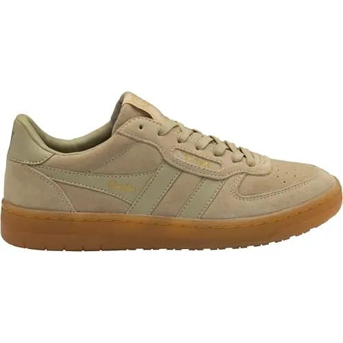 Gola Sneaker Hawk '86 Wildleder Beige für Damen, Größe 40 (US 9) - Sneaker aus hochwertigem Wildleder, inspiriert vom Tennis-Sport, ideal für trendbewusste Damen, die stilvolle Komfortschuhe suchen.