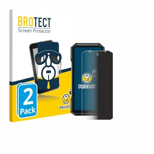 BROTECT 2 Stück Anti-Spy Blickschutzfolie für Ulefone Armor 27T Pro Privacy Screen Protector [Displayschutz-Folie, Sichtschutz, Blaulichtfilter]