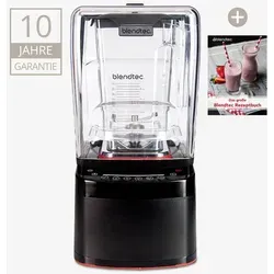 Blendtec Professional 800 Mixer Schwarz mit WildSide+ Jar in grau von Blendtec