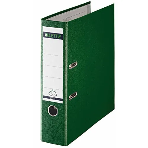 Leitz 1010 Qualitäts-Ordner Sparpack - 5 Stück in Grün mit 180°-Präzisionsmechanik - Ordner für höchste Beanspruchung, schmutz- und feuchtigkeitsabweisend, mit patentierter 180°-Mechanik für schnelles Abheften, ideal für Büro, Schule oder Zuhause.