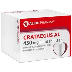 Crataegus AL 450 mg Filmtabletten - Pflanzliches Arzneimittel zur Unterstützung der Herzleistung, ideal bei nachlassender Leistungsfähigkeit des Herzens.