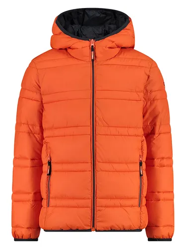 CMP KID Jacket FIX Hood arancio (C704) 176 - Funktionsjacke für Kinder mit wasserabweisender Behandlung und 'Feel Warm Flock' Wattierung für optimalen Kälteschutz. Ideal für aktive Abenteuer im Freien!