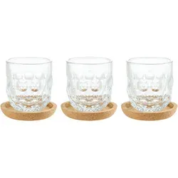 LEONARDO GOCCE Espressoglas-Set, 3 Stück, 60 ml in braun von LEONARDO