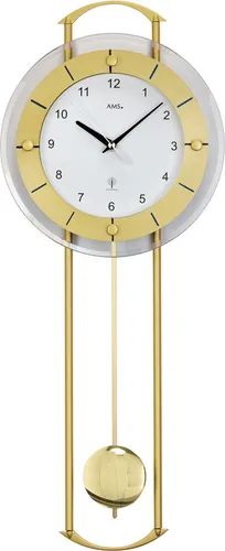 AMS Pendelwanduhr 5255 in gelb von AMS