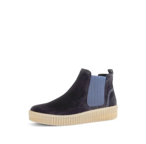 Gabor Damen Chelsea Boots, Frauen Stiefeletten,Best Fitting,flach,Stiefel,Bootee,Booties,halbstiefel,Kurzstiefel,Ocean (EL. Wave),41 EU / 7.5 UK