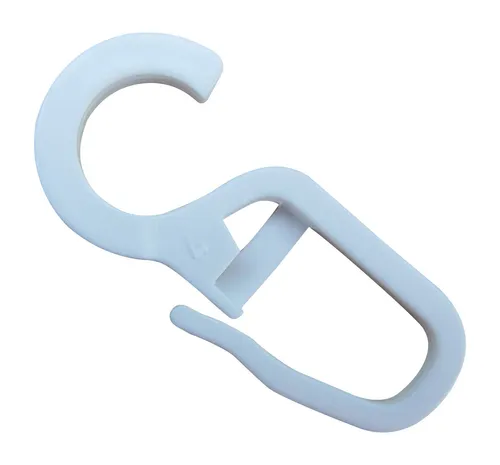 rewagi Gardinenhaken Faltenlegehaken, Gardinenhaken, Gardinengleiter, Gardinenzubehör, Gardinen, Vorhänge, Gardinenstangen, Seitenschals, Flächenvorhänge, (100-St., Öse Ø 10 mm weiß), Verkaufseinheit: 25, 50, 100 Stück