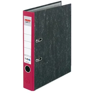 herlitz maX.file nature Ordner rot marmoriert Karton 5,0 cm DIN A4, 1 St.
