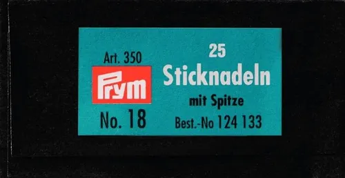 Sticknadeln mit Sp. ST 18 1,20 x 50 mm silberfarbig, Packung mit 25St, 124133, P