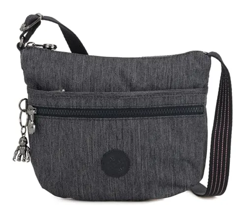 Kipling ARTO S Umhängetasche in Active Denim (Blau) - Umhängetasche mit Reißverschluss und praktischen Fächern für Handy und Stifte, perfekt für den Alltag und unterwegs.