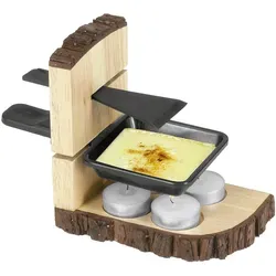Nouvel Teelicht-Raclette - Raclette für gesellige Abende, bietet eine innovative Teelicht-Technologie für gleichmäßiges Schmelzen und köstlichen Genuss.
