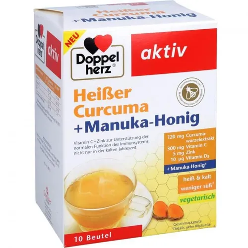 DOPPELHERZ heißer Curcuma+Manuka-Honig Granulat von Queisser Pharma GmbH & Co. KG