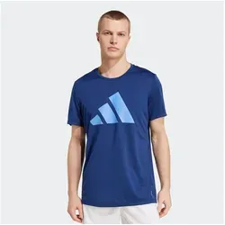 adidas Performance Laufshirt RUN IT TEE blau L (52/54) - Trainingsbekleidung mit AEROREADY-Technologie für optimalen Feuchtigkeitstransport, ideal für Läufer, sportlicher Rundhalsausschnitt und bequeme Passform.