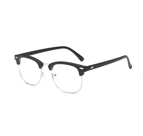 LNTICB® Blaulicht-blockierende Brille Computer Lesebrille Retro Brillen Rahmen Anti-UV transparente Linse Anti Augen Müdigkeit Leicht Professionell Unisex für Smartphone Bildschirme Computer TV