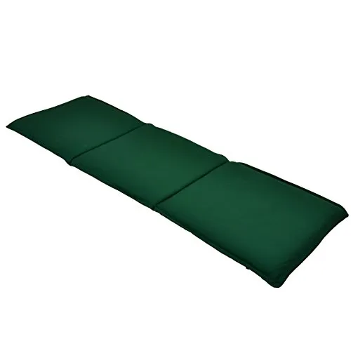 Nexos Bank-Auflage Sitz-Polster Park- & Gartenbank 146cm 3-Sitzer hochwertig grün
