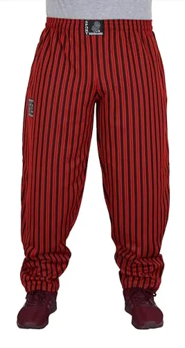 ESRA Bodybuilding Hose Herren - Rote Sporthose für Fitness und Training - Die rote Bodybuilding Hose für Herren bietet optimalen Komfort und Bewegungsfreiheit. Mit elastischem Bund und zwei Taschen ist sie ideal für das Training und den Alltag. Verfügbar in Größen von S bis 5XL.