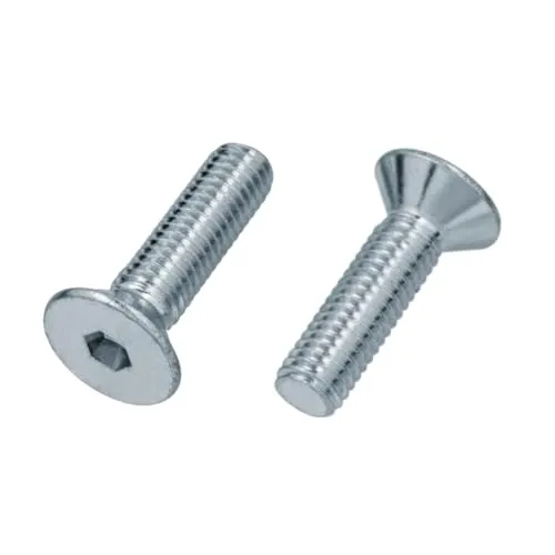 Senkkopfschrauben M10 x 40 mm mit Innensechskant 10 Stück Verzinkt