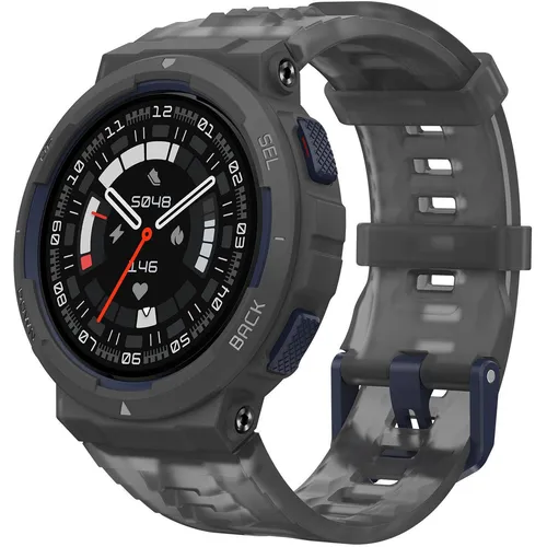 Amazfit Smartwatch Active Edge Midnight 1.32' - Sportliche Multifunktionsuhr - Smartwatch für Sportler mit 10 ATM Wasserdichtigkeit, GPS und KI-gestützter Trainingsplanung. Ideal für alle Aktivitäten und lange Akkulaufzeit bis zu 16 Tagen.