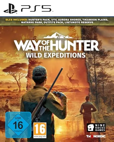 Way of the Hunter Wild Expeditions - PS5 - Spiele für PlayStation 5 mit 6 gigantischen Jagdreviere und aufregenden DLCs, entdecke die Wildnis und verbessere die Tierbestände für seltene Trophäen.