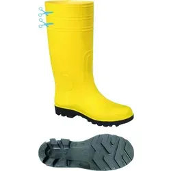 Feldtmann Sicherheits-Gummistiefel gelb / schwarz | SICHERH.GUMMISTIEFEL GELB GR46 - Gelb - 46