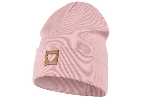Smarilla Jerseymütze Mädchen Mütze Beanie Übergangsmütze gerippt Breiter Bund