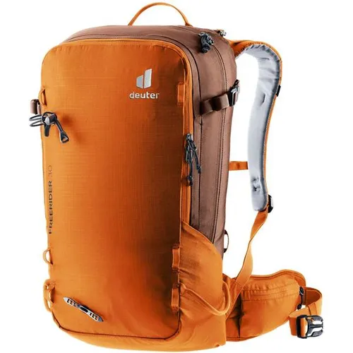 Deuter Freerider 30 Rucksack - Robuster Rucksack für Skitourengeher mit 30 Litern Volumen, variablem Fixierungssystem für Ski und Snowboard, und einem Sicherheitsfach für Notfallausrüstung. Ideal für Abenteuer in der winterlichen Bergwelt.