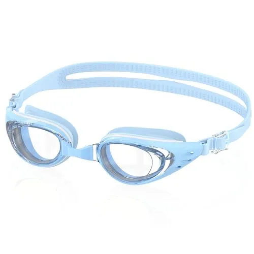 Ambienden Antibeschlag-Schwimmbrille Unisex | Schwimmbrille Erwachsene UV-Schutz Wasserdicht Silikondichtungen | Selbstjustierender Nasensteg Taucherbrille FüR Herren Und Damen