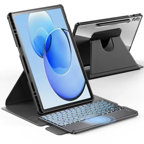 INFILAND für Samsung Galaxy Tab S10 Plus/S9 FE /S9 Plus Hülle mit