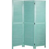 MCW Paravent C30 170x120cm Grün - Shabby-Look Raumteiler - Dekoartikel & Wohnaccessoires - Hochwertiger Paravent aus leichtem Paulownienholz im trendigen Shabby-Look, ideal zur Raumtrennung und für ein gemütliches Ambiente.