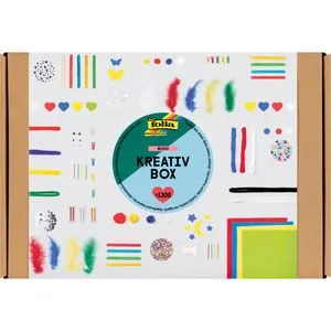 Folia Bastelset 935 Kreativ Box Mixed, über 1300 Teile, in Pappbox