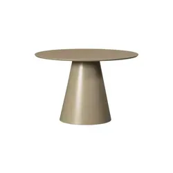 WOOOD Jorre Esstisch Rund Ø120 cm - Stilvoller MDF Tisch für 4-5 Personen - Esstisch aus hochwertigem MDF in militärisch braun, ideal für gemütliche Abendessen. Runde Form, platzsparend und leicht zu montieren.