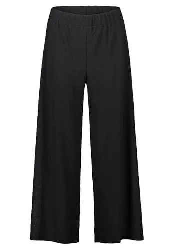 Betty Barclay Damen Culotte mit Gummizug 34, Schwarz - Damen-Hosen mit Gummizug für optimalen Tragekomfort, ideal für lässige Freizeitlooks.