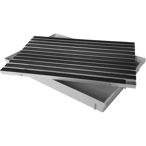 ACO 60x40 Fußmatte Gummi schwarz mit Bodenwanne Vario Light von ACO