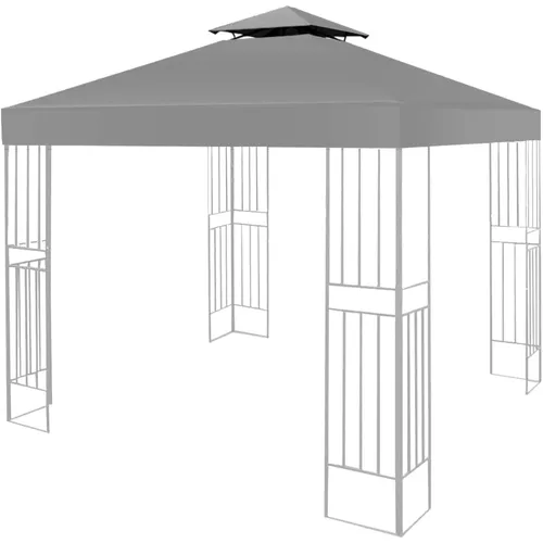 Ersatzdach Pavillon 3x3m Wasserdicht Grau