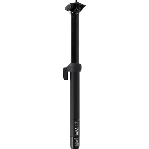 XLC Teleskopsattelstütze SP-T20 mit externer Kabelführung - Schnelle Anpassung der Sattelhöhe dank präziser Steuerung über CNC-gefrästen Remote-Hebel – ideal für jedes Gelände.