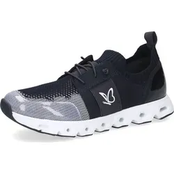 CAPRICE Damen Sneaker Vegan, Blau (Ocean Comb), 39 EU - Damen-Sneaker mit innovativem Wechselfußbett für optimales Laufgefühl, 100% vegane Materialien und G-Weite für perfekte Passform – ideal für den Freizeit-Look.