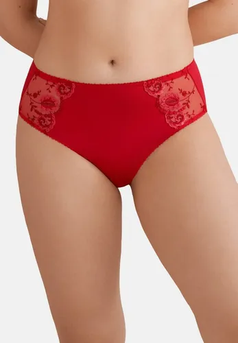 Conturelle Taillenslip 81305 Provence Tango Red 46 - Funktionsunterwäsche mit mittlerer Taillenhöhe, hohem Beinausschnitt und bequemem Baumwollzwickel für optimalen Tragekomfort.