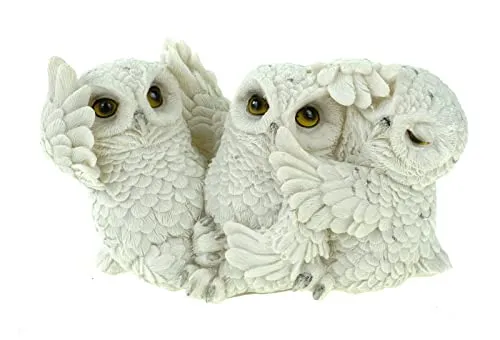 VOGLER Joh. Vogler GmbH 3er Set Schneeeulen Nichts.hören Nichts sehen Nichts Sagen Uhu Eule Vogel