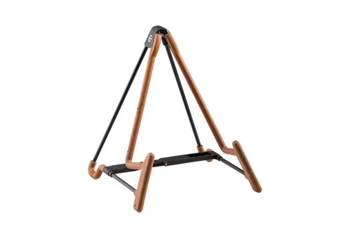 K&M Heli 2 Cork E-Guitar Ständer - Zubehör für Gitarre & Bass, formschöner und standfester E-Gitarrenständer aus Kork mit verstellbarer Verbindungsstrebe für unterschiedliche Größen, leicht zusammenlegbar und inkl. neuer Transportsicherung.