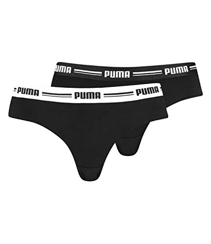 PUMA Damen Brazilian Cotton Modal Pack Hipster H schen, Schwarz, L EU