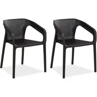 Homestyle4u Gartenstuhl Hochlehner, stapelbar & wetterfest - Stapelbare Gartenstühle aus hochwertigem Kunststoff, ideal für Balkon, Terrasse und Garten. Wetter- und UV-beständig, leicht zu reinigen – perfekt für entspannte Stunden im Freien.