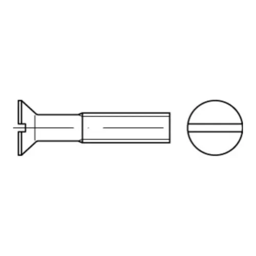 Produktbild Reyher Senkschrauben DIN 963 Messing M 3 x 6 Ms (200 Stück)