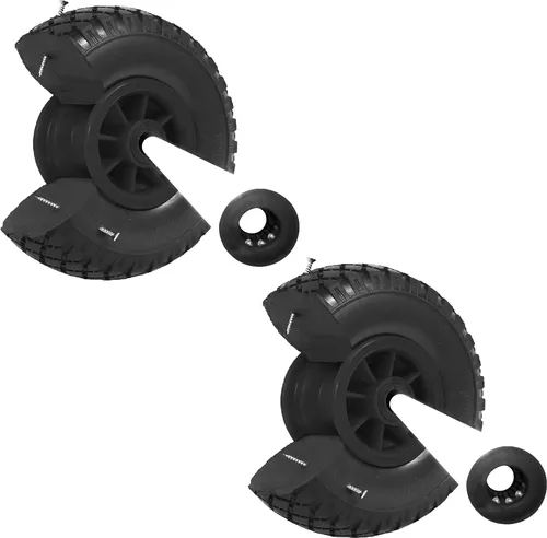 Baumarktplus Sackkarrenrad PU-Rad 260x85 mm – Pannensicher und Wartungsfrei - Zubehör für Gartengeräte – Hochwertiges Sackkarrenrad mit pannensicherem PU-Schaum, ideal für schwere Lasten bis 100 kg und einfache Montage auf Standardachsen.