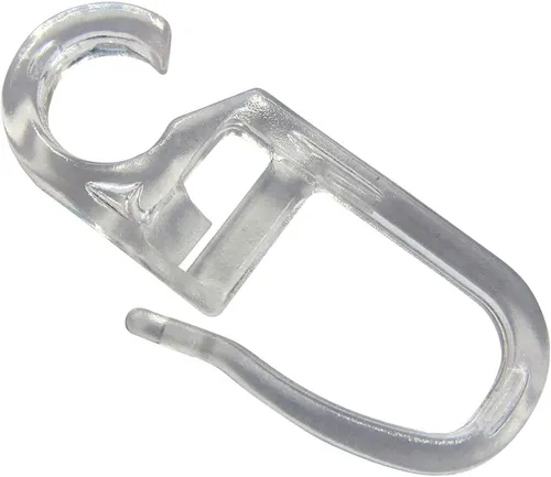 rewagi Gardinenhaken Faltenlegehaken, Gardinenhaken, Gardinengleiter, Gardinenzubehör, Gardinen, Vorhänge, Gardinenstangen, Seitenschals, Flächenvorhänge, (50-St., Öse Ø 6 mm transparent), Verkaufseinheit: 25, 50, 100 Stück