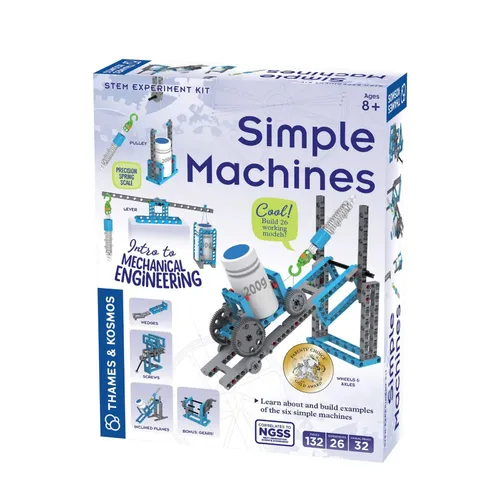 Thames & Kosmos Simple Machines STEM Kit - Interaktives Wissenschaftsset mit 26 Experimenten zu mechanischen Prinzipien. Fördert Problemlösungsfähigkeiten und Kreativität bei Kindern ab 8 Jahren. Ideal für Schule und Zuhause.